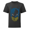 Front - DC Comics Girls Batman 8-Bit Mask T-Shirt