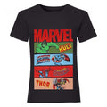 Front - Avengers Assemble Girls Comic Strips T-Shirt