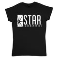 Front - The Flash Womens/Ladies Star Labs Fitted T-Shirt