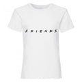 Front - Friends Girls Logo Crop T-Shirt