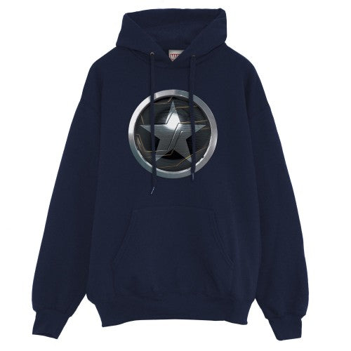 Front - Marvel Womens/Ladies The Winter Soldier Emblem Boyfriend Hoodie