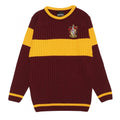 Front - Harry Potter Girls Gryffindor Quidditch Knitted Jumper