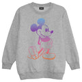Front - Disney Womens/Ladies Mickey Mouse Pose Boyfriend Sweatshirt