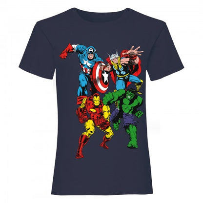 Front - Marvel Girls Characters T-Shirt