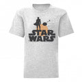 Front - Star Wars: The Mandalorian Mens Mando And The Child Silhouette T-Shirt