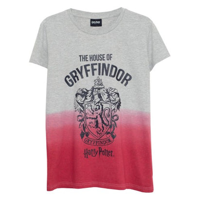 Front - Harry Potter Girls House Of Gryffindor Drop Hem T-Shirt