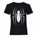 Front - Spider-Man Womens/Ladies Logo Boyfriend T-Shirt