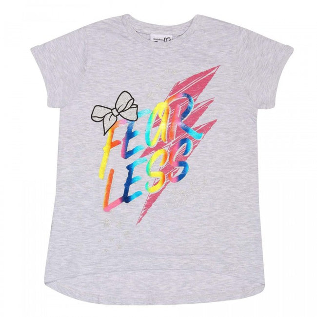 Front - Jojo Siwa Girls Fearless T-Shirt