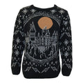 Front - Harry Potter Boys Hogwarts Knitted Christmas Jumper