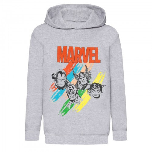 Front - Marvel Avengers Boys Sketch Pullover Hoodie