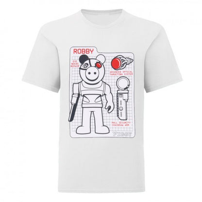 Front - Piggy Boys Tech Specs Robby T-Shirt