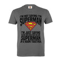 Front - Superman Mens I´m Just Saying T-Shirt