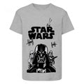 Front - Star Wars Boys Darth Vader Stormtrooper T-Shirt
