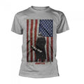 Front - Johnny Cash Unisex Adult American Flag T-Shirt