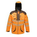 Front - Regatta Mens Hi-Vis Waterproof Reflective Parka Jacket