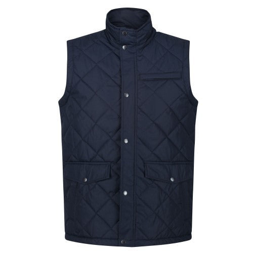 Front - Regatta Mens Locke Diamond Quilted Insulated Body Warmer