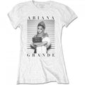 Front - Ariana Grande Womens/Ladies Mug Shot Scoop Neck T-Shirt