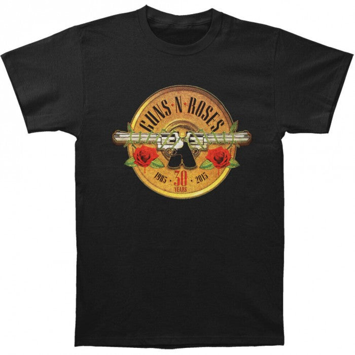 Front - Guns N Roses Unisex Adult 30th Photo T-Shirt