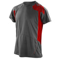 Front - Spiro Mens Performance Sports Lightweight Athletic Training T-Shirt