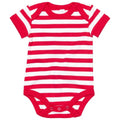 Front - Babybugz Baby Unisex Striped Short Sleeve Bodysuit