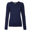 Front - Russell Collection Womens/Ladies Crew Neck Knitted Pullover Sweatshirt