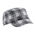 Front - Beechfield Unisex Plaid Cadet Army Cap (Pack of 2)