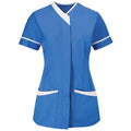 Front - Alexandra Womens/Ladies Contrast Trim Medical/Healthcare Work Tunic (Pack of 2)