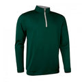 Front - Glenmuir Mens Wick Zip Neck Golf Midlayer