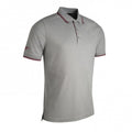 Front - Glenmuir Mens g.Ethan Tipped Marl Golf Polo Shirt