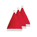 Red-White - Front - Festive Wonderland Plush Christmas Santa Hat (Pack of 3)