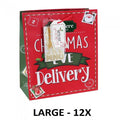 Front - Eurowrap Christmas Eve Personalised Gift Bag (Pack of 12)