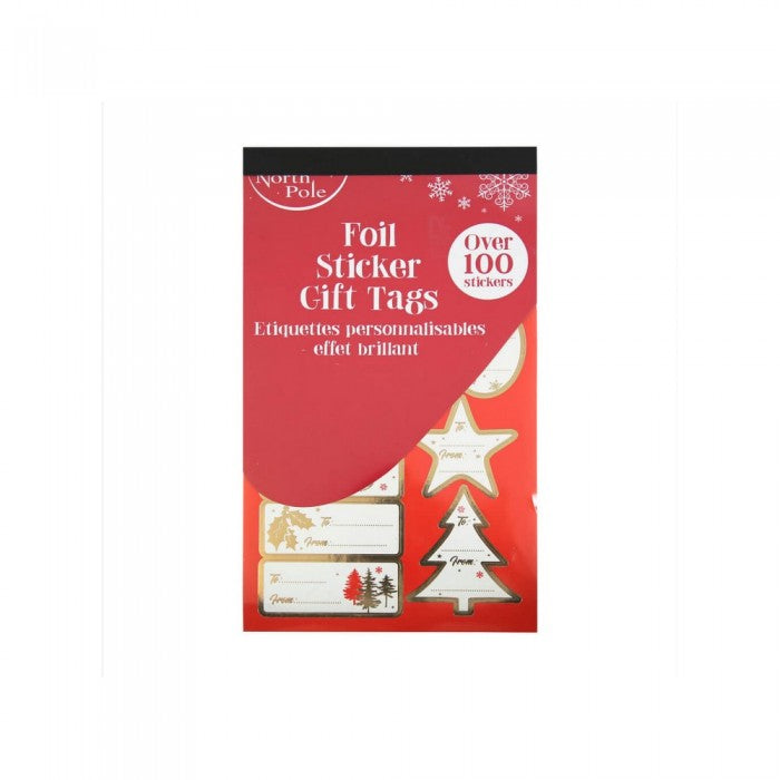 Front - Eurowrap Christmas Labels (Pack of 100)