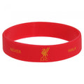 Front - Liverpool FC Official Single Rubber Football Crest Wristband
