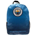 Front - Manchester City FC Official Fade Football Crest Backpack/Rucksack