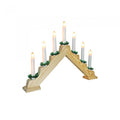 Front - Christmas Workshop Pine Wooden Candle Bridge