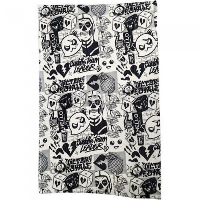 Front - Fortnite Fanzine Fleece Reversible Blanket