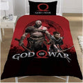 Black-Red - Back - God Of War Warriors Duvet Set