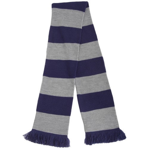 Front - FLOSO Unisex House Style Knitted Winter Scarf With Fringe