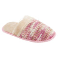 Front - Slumberzzz Womens/Ladies Knitted Slip-On Slippers