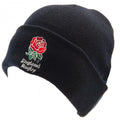 Front - England Rugby Official Adults Unisex Turn Up Knitted Hat