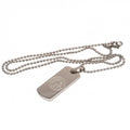 Front - Leicester City FC Narrow Dog Tag And Chain