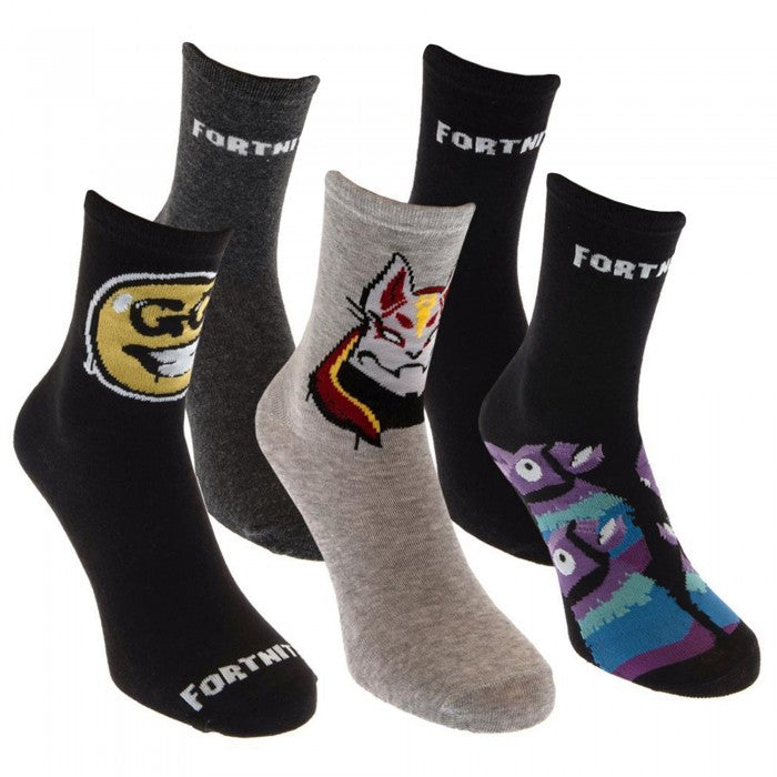 Front - Fortnite Unisex Adult Socks Set (Pack of 5)