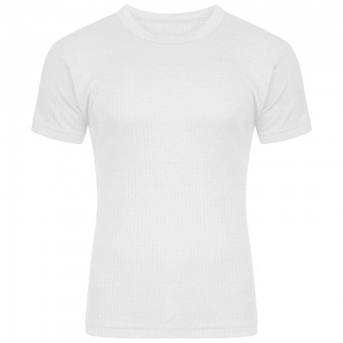 Front - FLOSO Mens Thermal Underwear Short Sleeve T-Shirt Vest Top (Standard Range)