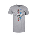 Front - Ford Mens Mustang Stripe Heather T-Shirt