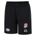 Front - England Rugby Childrens/Kids 22/23 Knitted Umbro Shorts