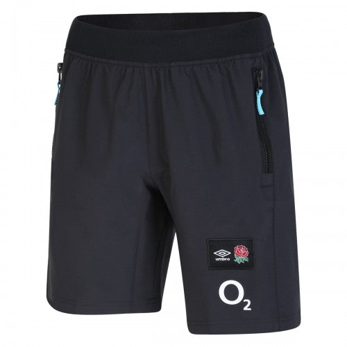 Front - England Rugby Mens 22/23 Woven Umbro Shorts