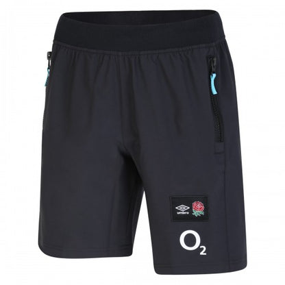 Front - England Rugby Mens 22/23 Woven Umbro Shorts