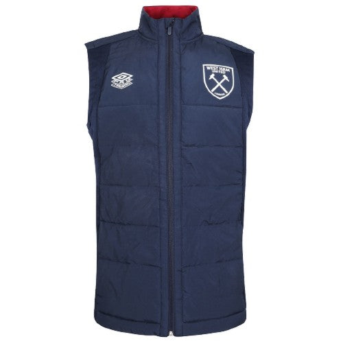 Front - West Ham United FC Mens 22/23 Umbro Gilet