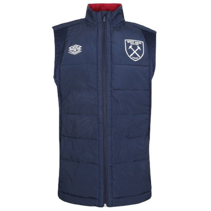 Front - West Ham United FC Mens 22/23 Umbro Gilet