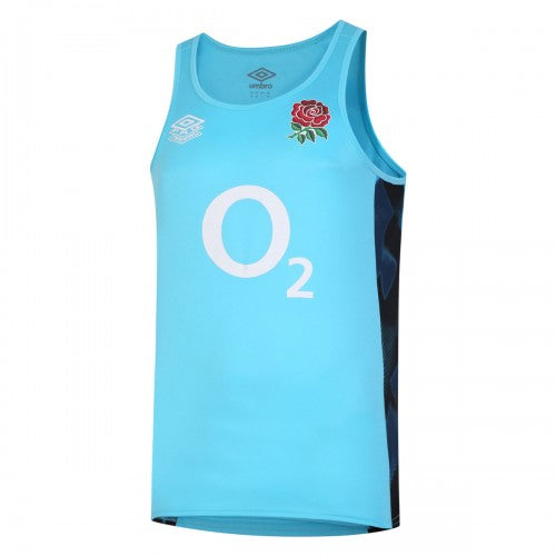 Front - England Rugby Mens 22/23 Umbro Vest Top